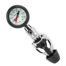 Scuba Diving Cylinder Pressure Tester Yoke Adapter 300 Bar Submerged Brass Gauge Luminous Dial Prime Precision Movement