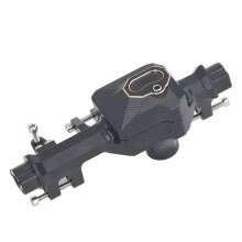 Carcasa de eje pórtico para Crawler RC 1/10, kit de actualización de carcasa de eje delantero de latón de alta resistencia mecanizado por CNC con