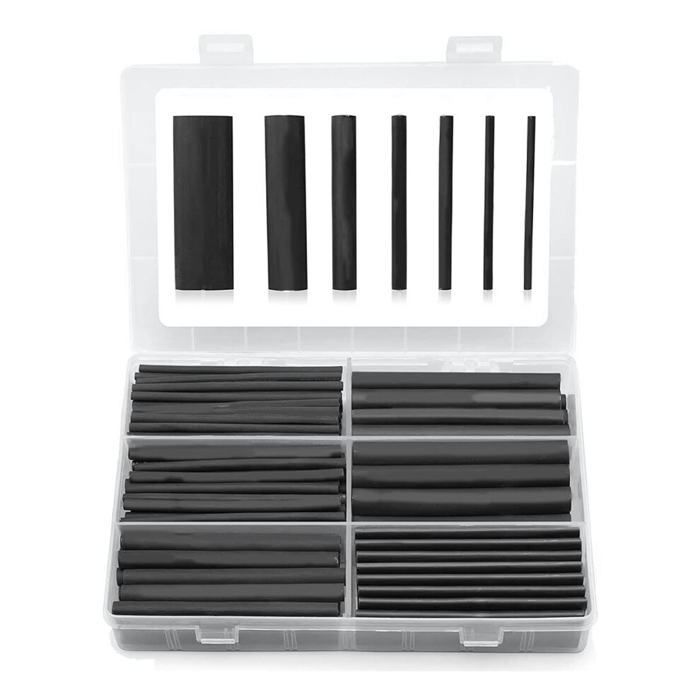 Heat Shrink Tubing Kit 180 Pieces 3:1 Ratio Double Adhesive Marine Grade Heat Shrink Tubing Industrial 9119770337115