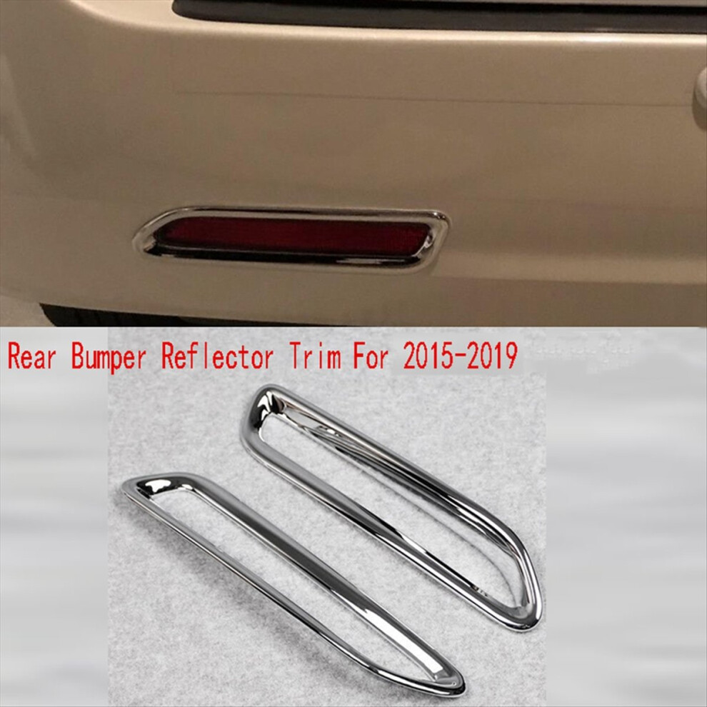 2Pcs Rear Fog Lamp Frame Bumper Reflector Trim For 2015-2019 Light 4851500901009