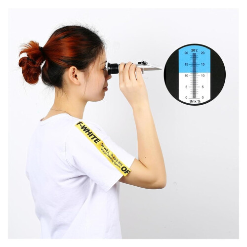 Refractometer HandHeld 020% Sugar Meter For Honey Food Fruit Juice Digital Sugar Testing Tool A Nero 2