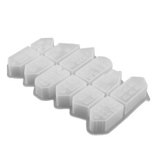 Moldes de silicona para fundición, moldes de silicona de 12 cavidades para fundición, molde navideño de silicona, moldes para velas, para