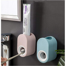 Tandpasta-dispenser, automatisk tandpasta-klemmer, elektrisk tandbørsteholder, vakuumprincip, kvantitativ dispensering, design med to positioner,