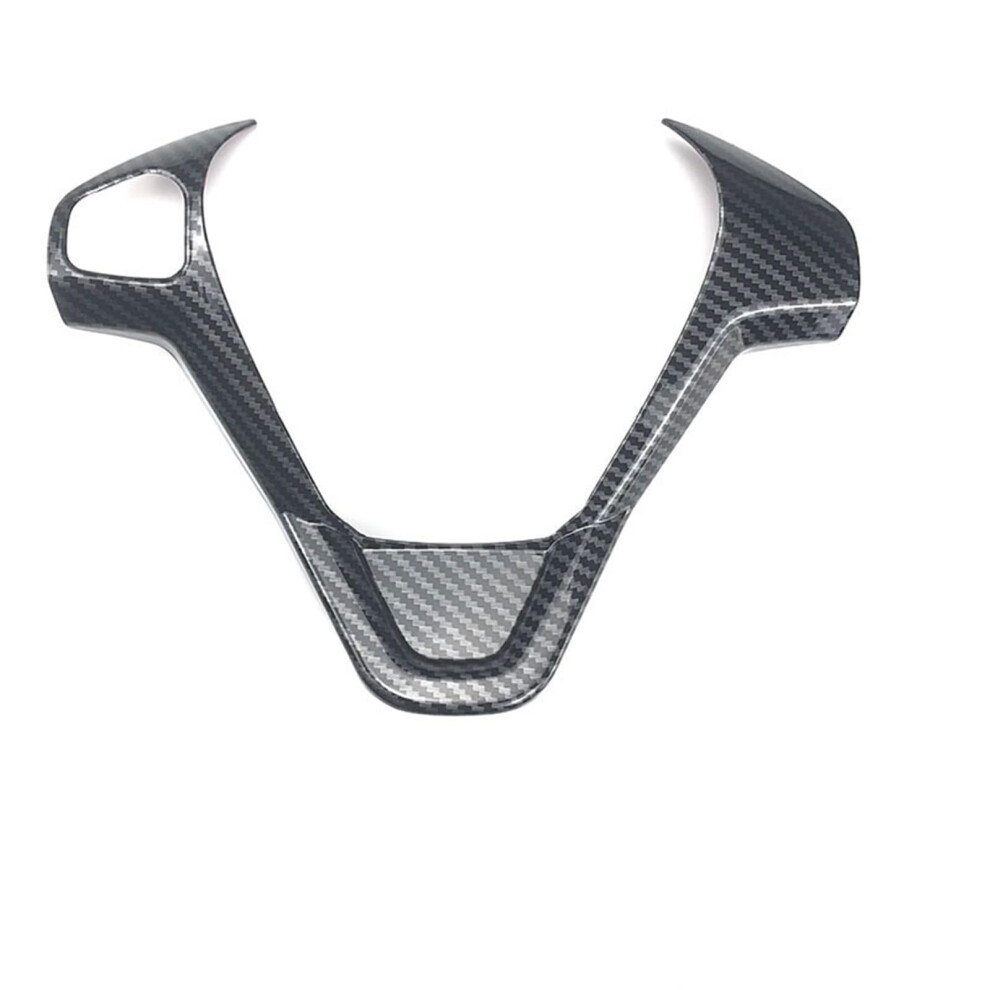 Carbon Fiber Car Steering Wheel Cover Trim For Ford Fiesta Mk7 Ecosport Sporty Interior Upgrade 9339159797044