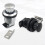 Compact rotary latch with push button for easy access in cabinets and cupboards (silver) 4