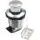 Compact rotary latch with push button for easy access in cabinets and cupboards (silver) 3