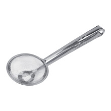 Finmasket sil i rustfritt stål, multifunksjonell non-stick klips med varmebestandig oljefilter for uanstrengte kulinariske kreasjoner (solostykke)