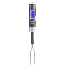 Grillgerät mit Sonde aus Edelstahl 304, digitales Fleischthermometer mit Schnellanzeige, akustischem Alarm und individuell einstellbaren