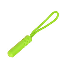 Zipper Pull Ropes Fluorescent Green Cylinder Head, 20Pcs Plastic Polyester, Replacement Pull Tabs For Jackets And Bags