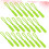 Zipper Pull Ropes Fluorescent Green Cylinder Head, 20Pcs Plastic Polyester, Replacement Pull Tabs For Jackets And Bags 5