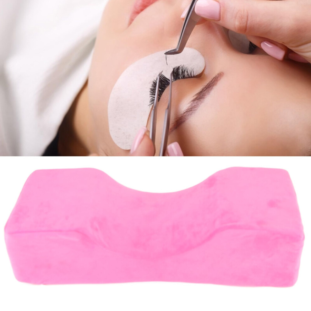 Lash Pillow Soft Elastic Eyelash Extension Pillow For Beauty Salon U Shaped Bed Eyelash Grafting Rose Red