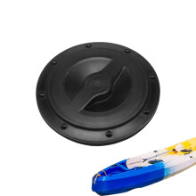 Boat Hatches, Deck Plate, Hatch Cover Set with Storage Bag for Deck, Sailing, Fishing Black / Red