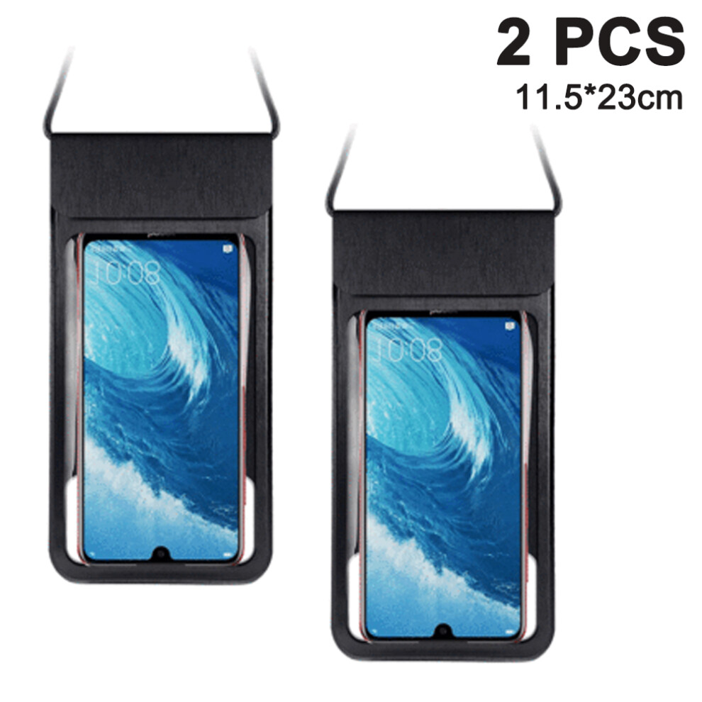 Adjustable Lanyard Waterproof Phone Cover, Floating Waterproof Phone Pouch For Phones 4 To 7.2 Inches With Clear Operation Blue 9088816611598
