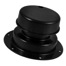 Roof Vent Cover for Motorhome Slotted Ventilation Stops Bleeding Round RV Vent Cap Vent Cap for RV Sanitary Facilities Plastic Black