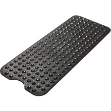 Antislip badmat met zuignappen, 40x16 inch, zware, ftalaatvrije vinyl douchemat, drainagegaten, gemakkelijk schoon te maken, massage-ervaring.
