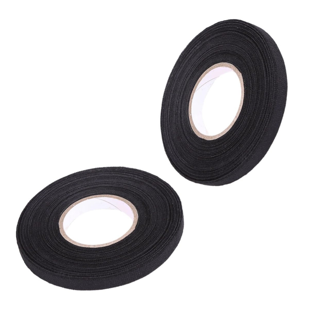 2 X Cable Ties, Car Multipurpose Tape, Selfadhesive, Felt Tape, Antisqueak, Rattle, Felt Insulating Tape For Car, Motorcycle (9 Mm X 15 M) 9Mm*15M 9119770340764