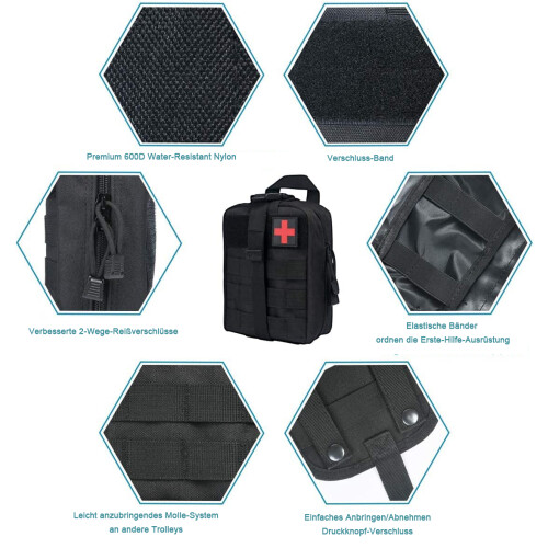 Ευέλικτη θήκη IFAK Tactical Utility, από υλικό στρατιωτικής ποιότητας που εξασφαλίζει 2