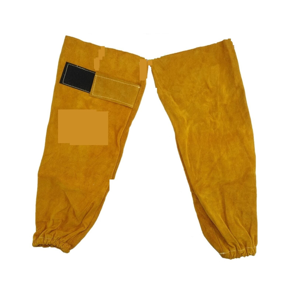 Professional Welder Arm Sleeve 48Cm Length, Leather Welding Protection Sleeve, Heatresistant, Elastic Cuff 9339159797884