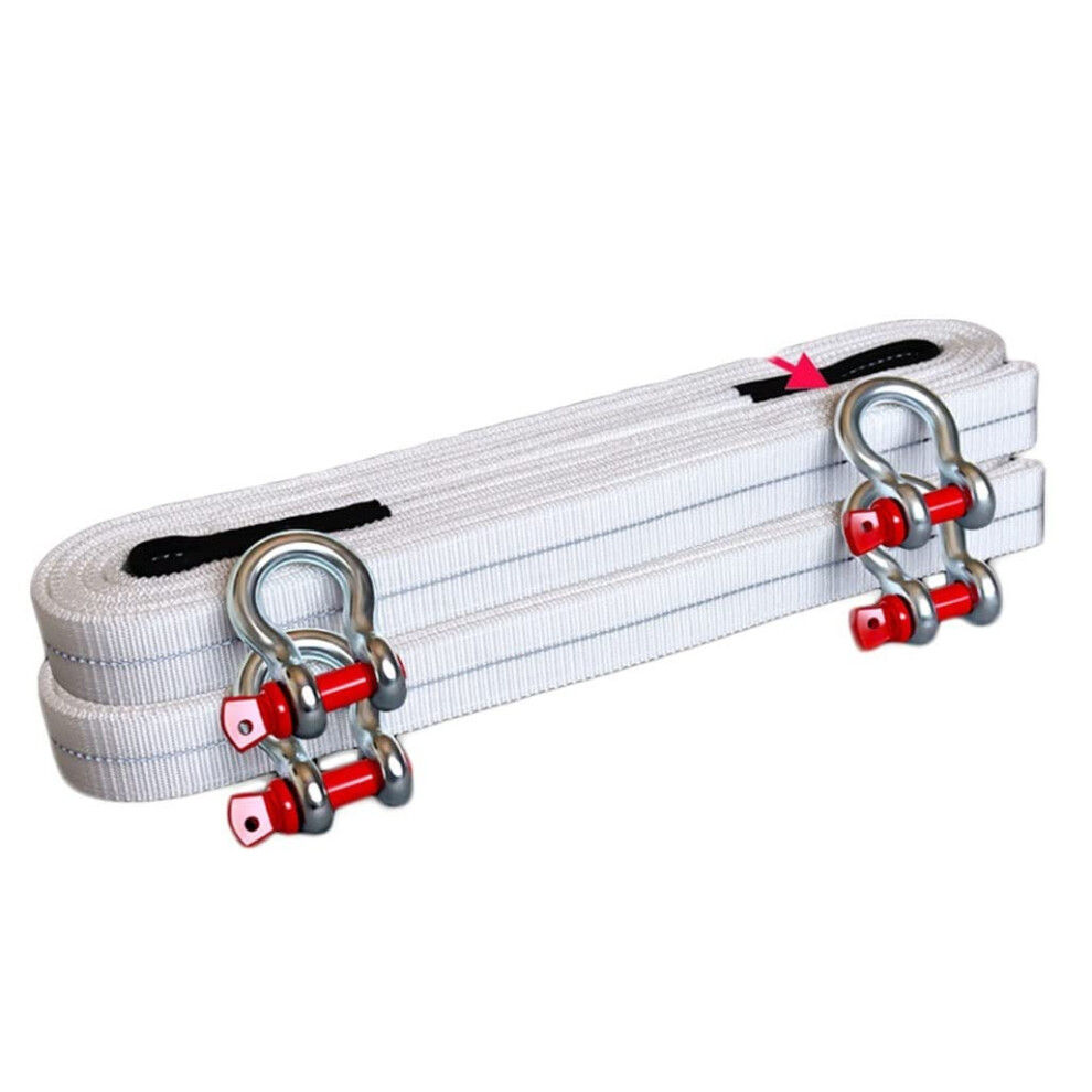 Tow Strap, Tow Rope, Heavyduty Tow Strap, With Two Safety Hooks And Reflective Strips, Tow Rope Winch Strap For Road Rescue/ 10T 5M. 9001264499549