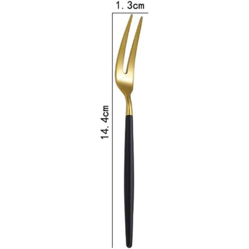 Fruit Fork Fruit Stick RoundHandle Thickened Dessert Fork For Dessert Cakes 14.4x1.3cm Color 4 1