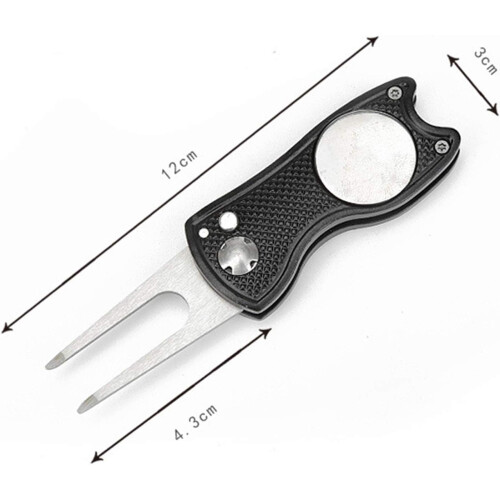 Training Divot Tool  Tool Putting Green Fork Marker Tool Including silver 1