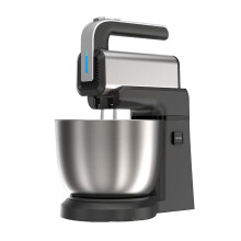 Kitchen Electric Food Mixer, 5Speed Compact, 3.5L Stainless Steel Bowl, Whisk and Dough Hook, Countertop Handheld Combi