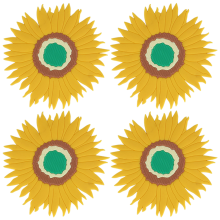 Hitzeisolierende Matte mit Sommermotiv, vielseitig einsetzbarer, fleckenabweisender Silikonuntersetzer zum Schutz von Tischoberflächen, rutschfeste