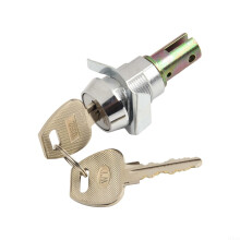 Stylish chromeplated tool cabinet lock with copper core and 2 keys, for vending machines and work areas (WT1202)
