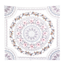 Floral Medallion Wall Hanging, Aesthetic Boho Wall Art with Bright Color, Breathable and Comfortable for Any Space