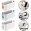 Bedside Storage Box Organizer, PP Plastic, White, Easy Hanging Design, Holds 11 Lbs 4
