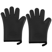 Hochhitzebeständige Grillhandschuhe, flexibles, rutschfestes Design, hitzebeständige Ofenhandschuhe mit langen Ärmeln zum Kochen, Backen und