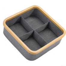 Wardrobe Organizer Layer Sorting Box Fabric Storage Box For Clothes Underwear Bras And Pants Stackable 4 Layer Design