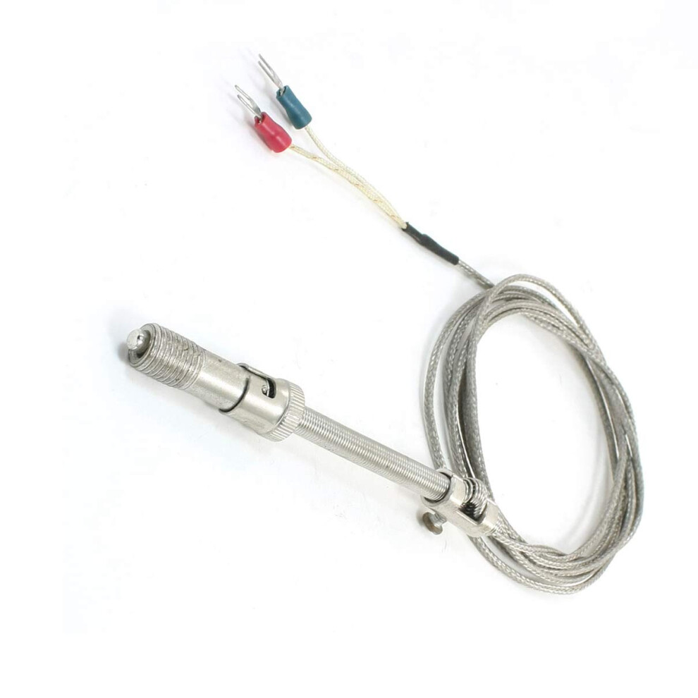 Tension Spring Thermocouple Probe K Type Fork Temperature Sensor 0500C 2M