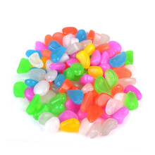 Pack of 100 Pebbles Aquarium Decoration Landscaping Luminous Pebbles for Garden and Yard