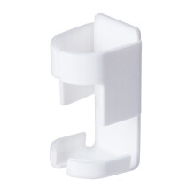 Organizador de pared compacto con superficie antideslizante para mando a distancia, manguera CPAP y herramientas dentales. Disponible en blanco,
