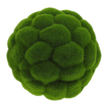 Simulated Moss Ball Artificial Topiary for Outdoor Use Artificial Plants Outdoor PVC
