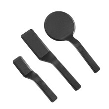 Conjunto de espátulas de nylon para cozinha, com design especial de borda achatada e armazenamento compacto. Resistentes ao calor, antiaderentes e