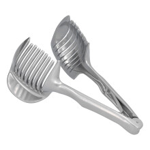 Küchenhelfer, rostfreier Gemüseschneider aus Edelstahl, ergonomischer Griff für komfortable Handhabung, gleichmäßige Schneidehilfe für präzise