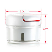 Picadora de alimentos manual compacta con diseño de absorción magnética, picadora portátil con cuerda para ajo, jengibre y pimientos, fácil de