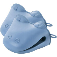 Silikon-Kochhandschuhe mit Klemmfunktion für Küche und Backen, Ofenhandschuhe, hitzebeständig bis 230 C (446 F), rutschfestes Design für