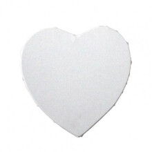 Canvas Roll White Blank Art Board, Heart Shaped Stretched Framed Artist Canvas, 30cm, 1pc, For Oil Acrylic Watercolor
