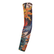 Uv Arm Sleeves For Cycling And Outdoor Sports 5Piece Stretchable Sunscreen Cover With Printed Designs