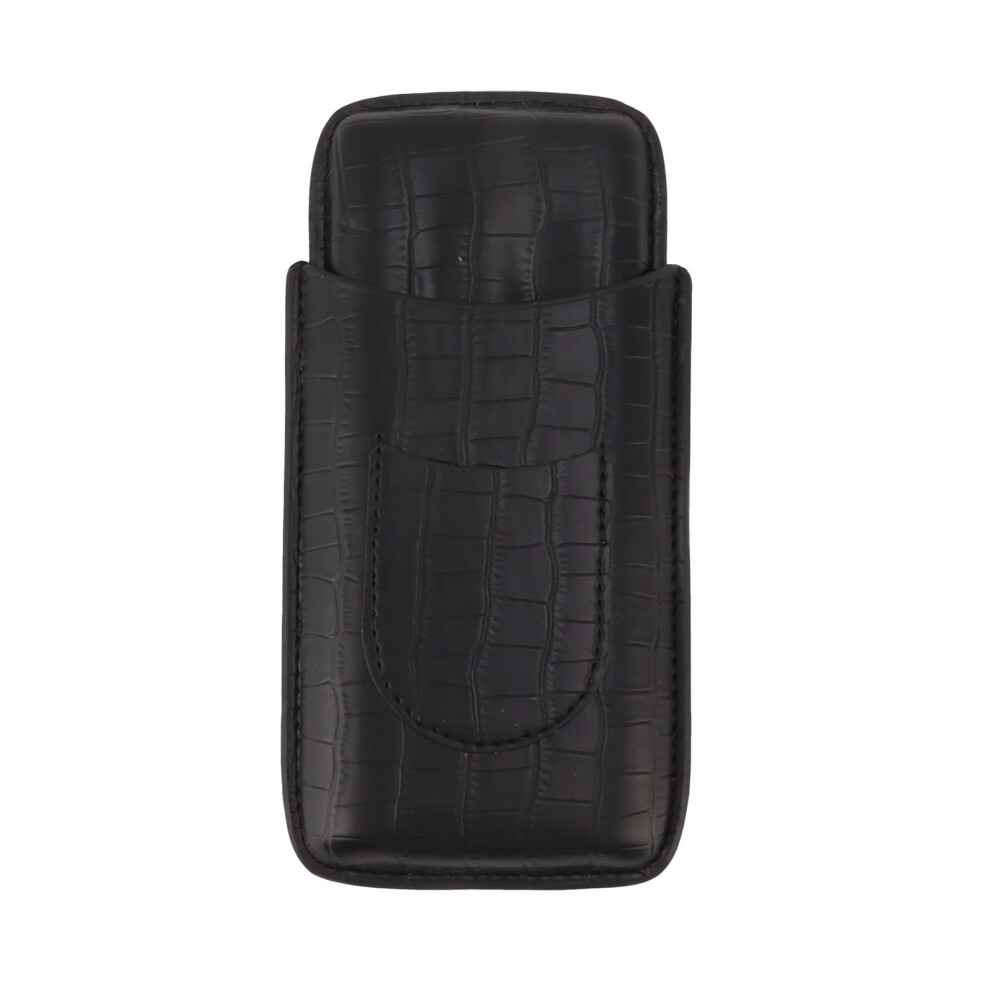 Stainless Steel Cutter Included Crocodile Pattern Leather, Portable Cigar Humidor With Fashion Appearance And Tight Stitching For Daily Wear And Busin 9454554000831