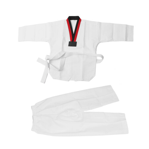 Kinder Weiß Taekwondo Uniform TKD Kostüme Kleidung 1