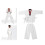 Kinder Weiß Taekwondo Uniform TKD Kostüme Kleidung 11