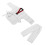 Kinder Weiß Taekwondo Uniform TKD Kostüme Kleidung 4