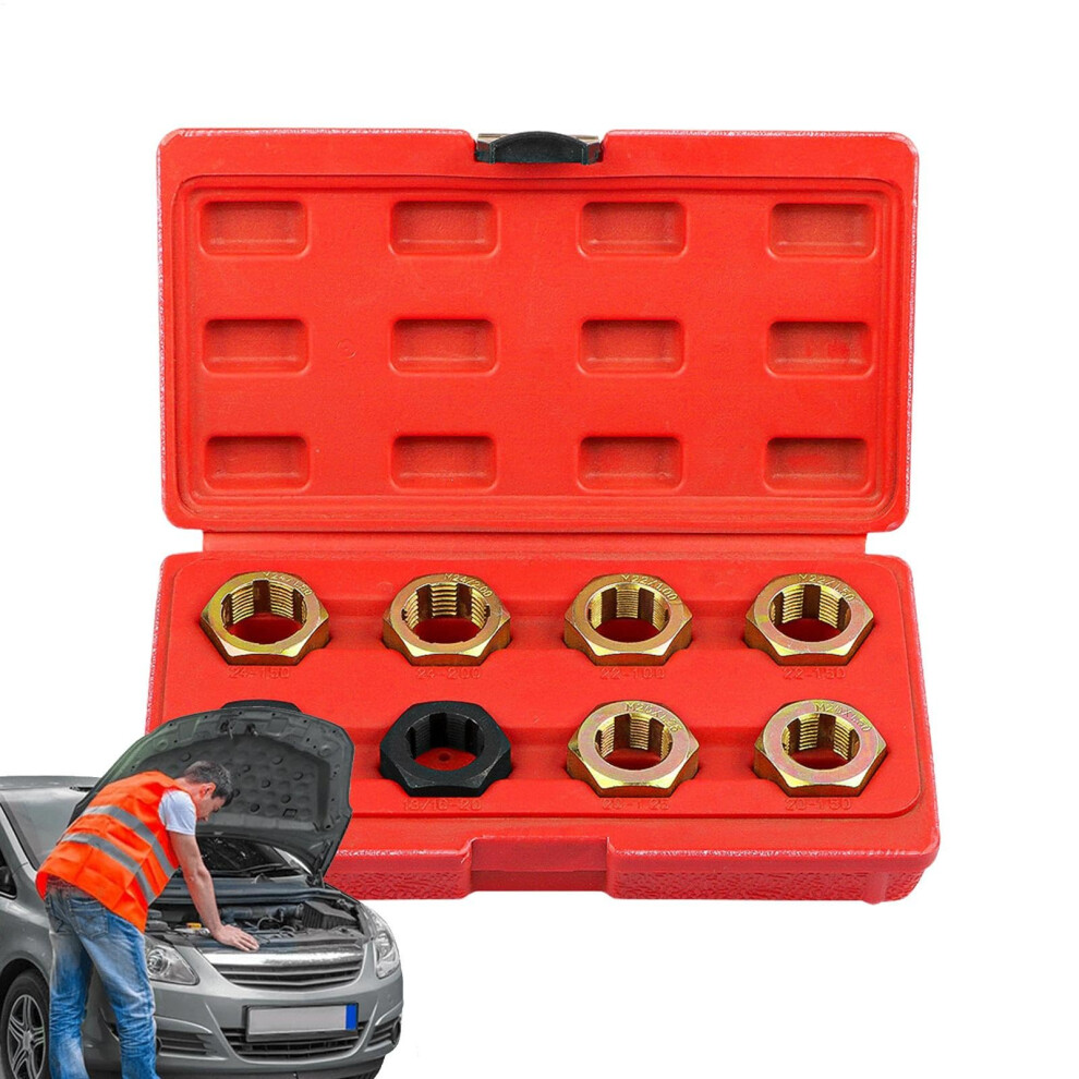Thread Restorer Kit Metric Thread Restorer Set For Nuts And Screws Thread Chaser Hex Tap Die Rethreading Tool 9119770344236