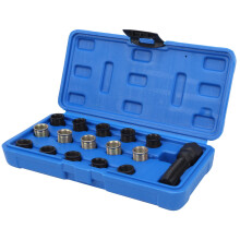M14x1.25 Thread  Tool Set With 15  Tools And Tool Box For Restoring Threads Compatible With M14x1.25