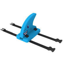 Shark fin swim aid with adjustable belt, safety EVA swim fins, pool swimming aid, portable cartoon for kids, swim fins, swimming.
