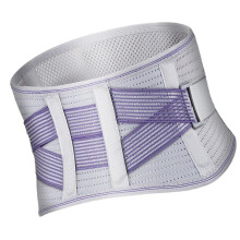 Practical Waist Trimmer For Lower Abdomen Toning, Sweat Enhancing Workout Belt, Gray Purple, Size L, Lumbar Belt